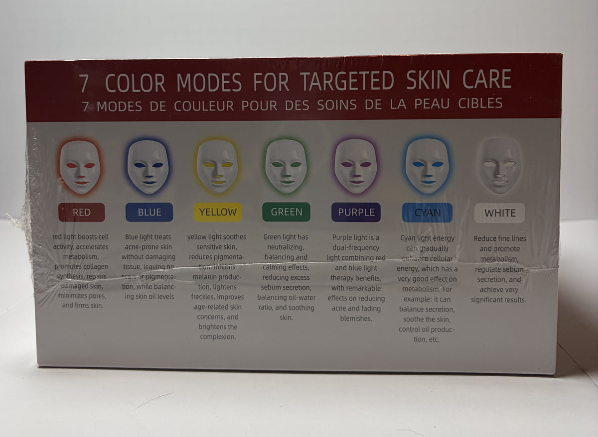NORTECH 7-in-1 LED Light Therapy Face Mask 7 Color Photon Skin Care New Sealed