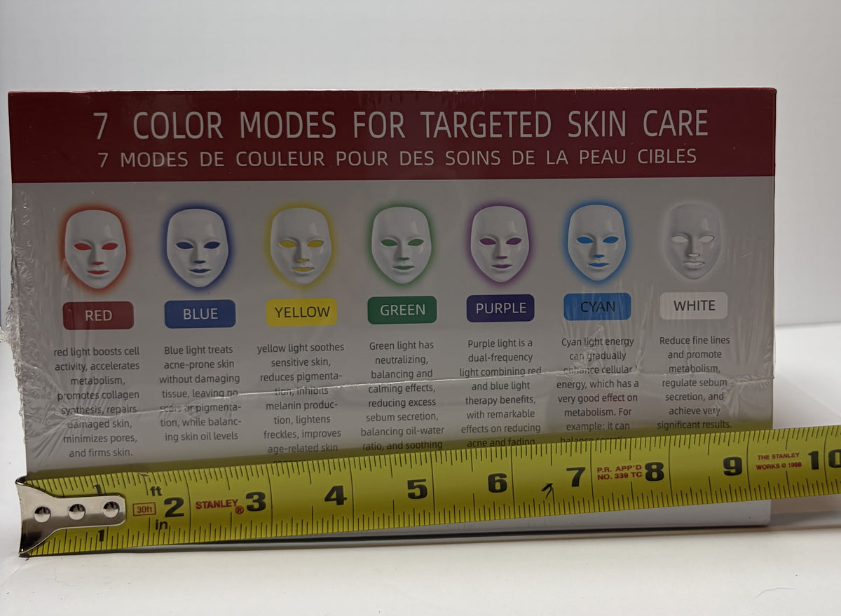 NORTECH 7-in-1 LED Light Therapy Face Mask 7 Color Photon Skin Care New Sealed