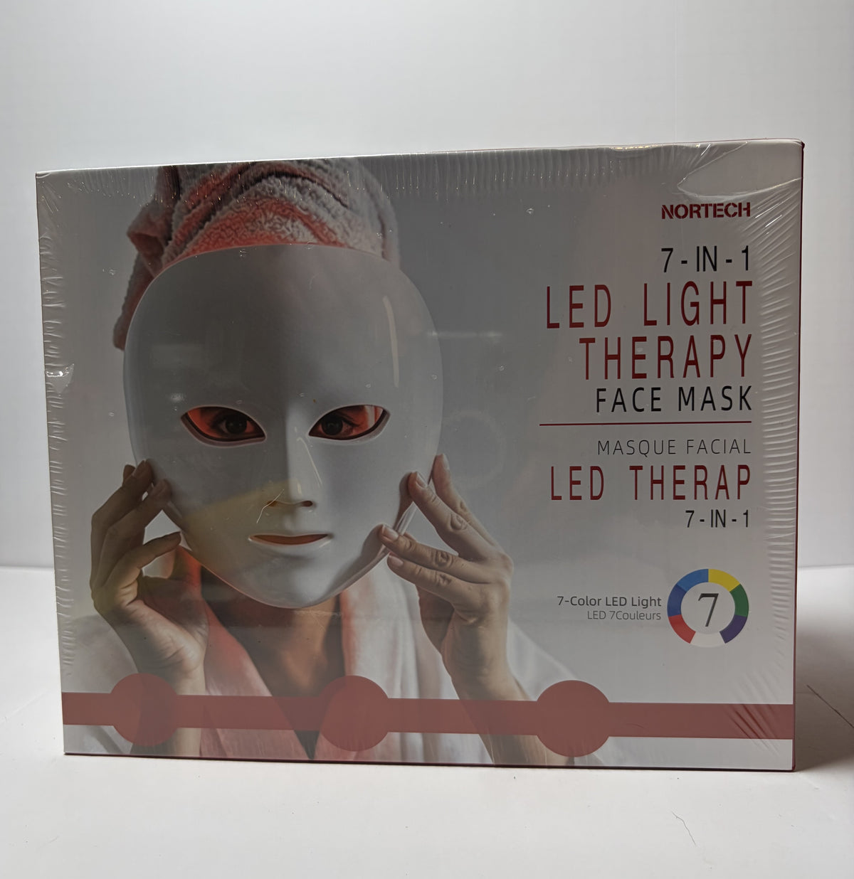 NORTECH 7-in-1 LED Light Therapy Face Mask 7 Color Photon Skin Care New Sealed