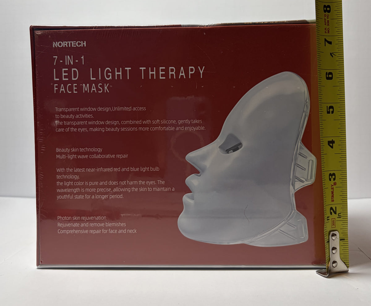 NORTECH 7-in-1 LED Light Therapy Face Mask 7 Color Photon Skin Care New Sealed