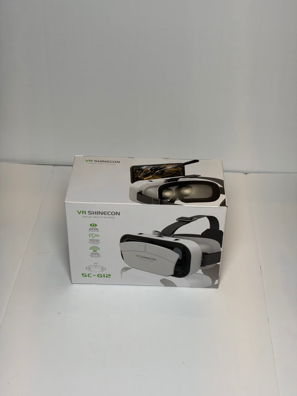 VR Shinecon SC-G12 Virtual Reality Glasses VR Headset Smartphone Compatible New Boxed